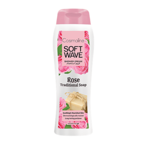 Cosmaline Soft Wave Rose Traditional Soap Shower Cream