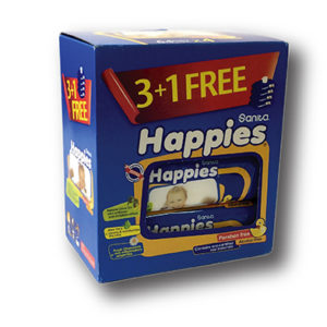 Sanita Happies Wet Wipes 3 + 1