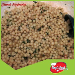 Tony’s Food Steamed Moghrabieh