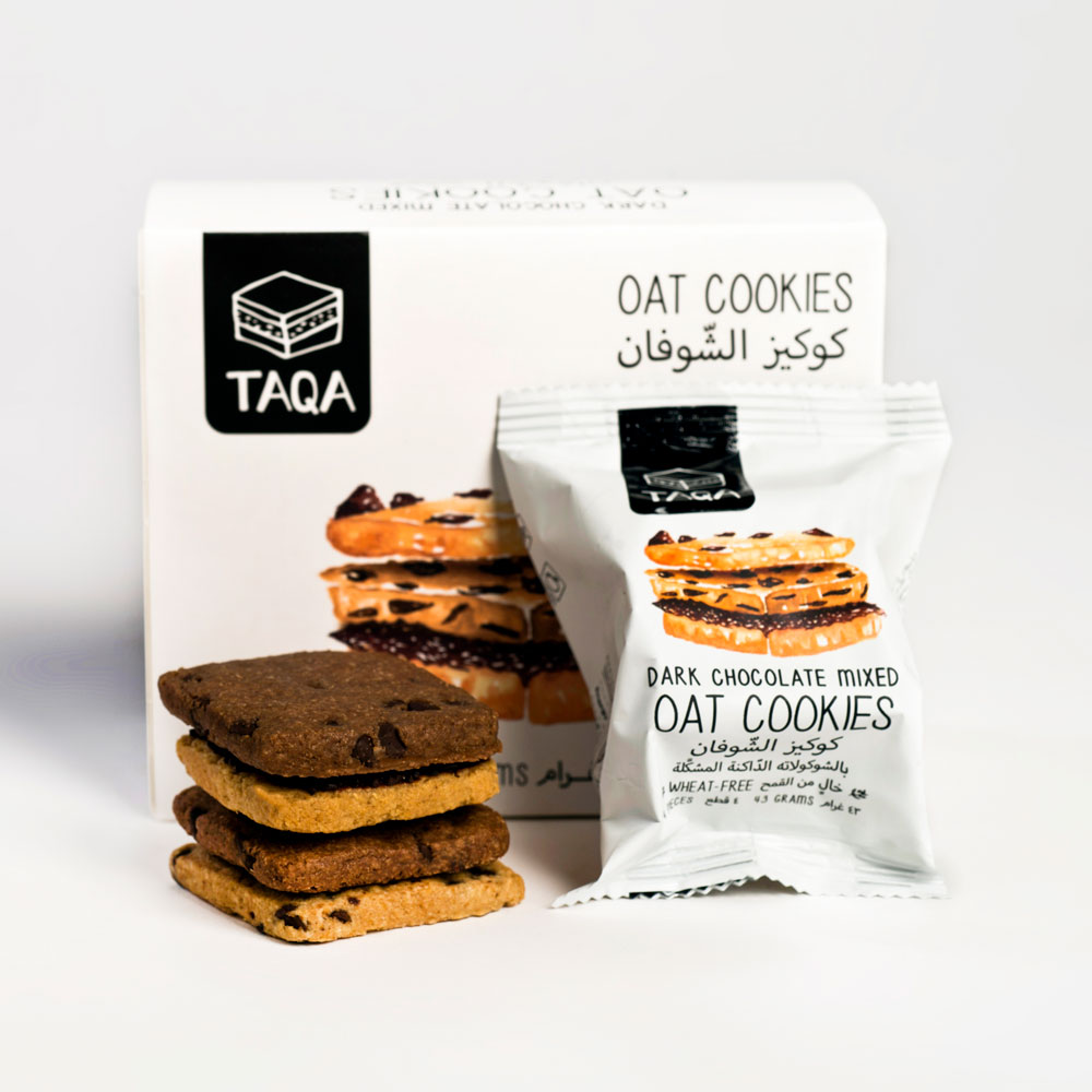 Taqa Oat Dark Chocolate Cookies Mixed - Men Lebnen