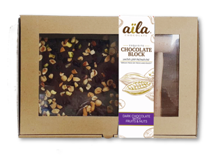 Aila Dark Chocolate Block with Nuts