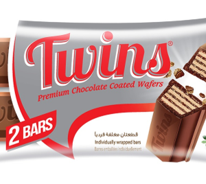Twins 2 Bars Milk Chocolate coated Wafers with Cocoa Cream