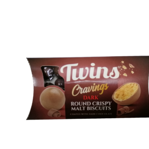 Twins Cravings Round Crispy Malt Biscuits coated with Dark Chocolate