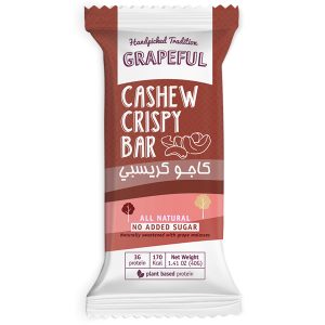 Grapeful Cashew Crispy Cocoa Bars