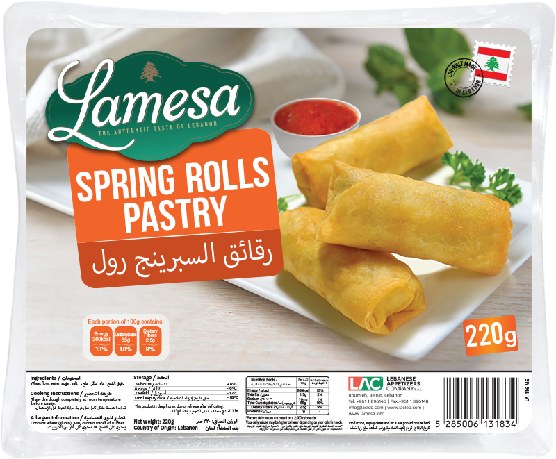 Lamesa Spring Rolls Pastry - Men Lebnen