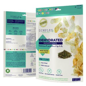 Dimples Dehydrated Potato Chips with Thyme Flavor